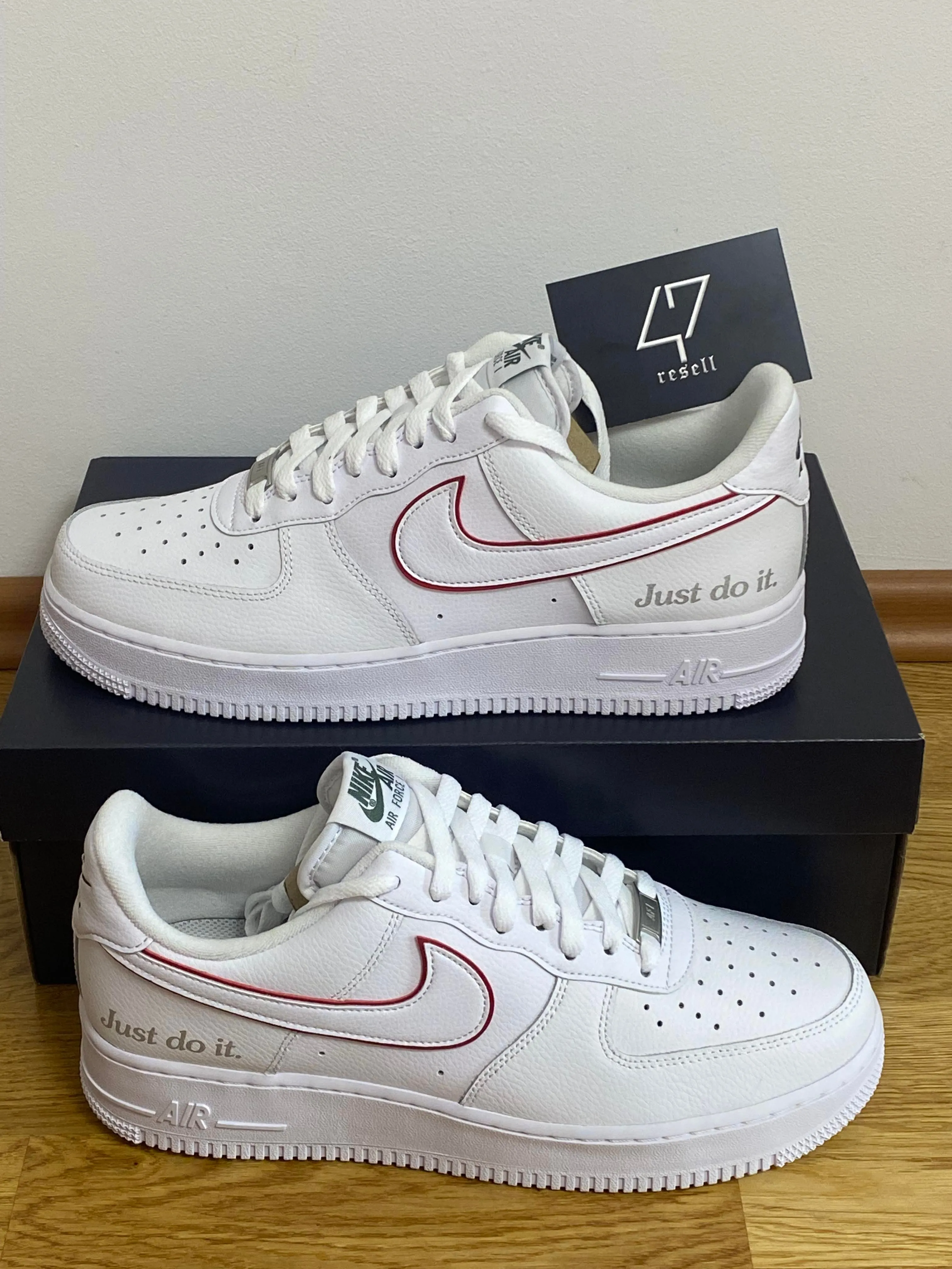 nike air force 1 white just do it