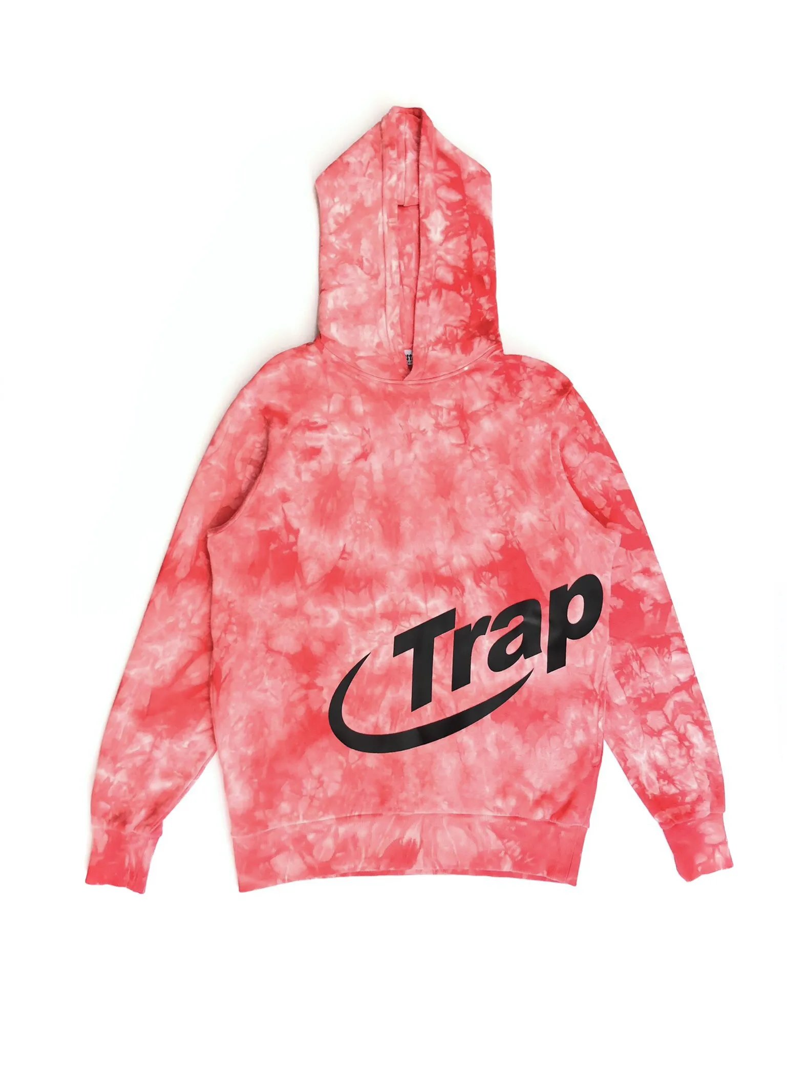Trapstar Wrap Tie Dye Red Hoodie HypedRo