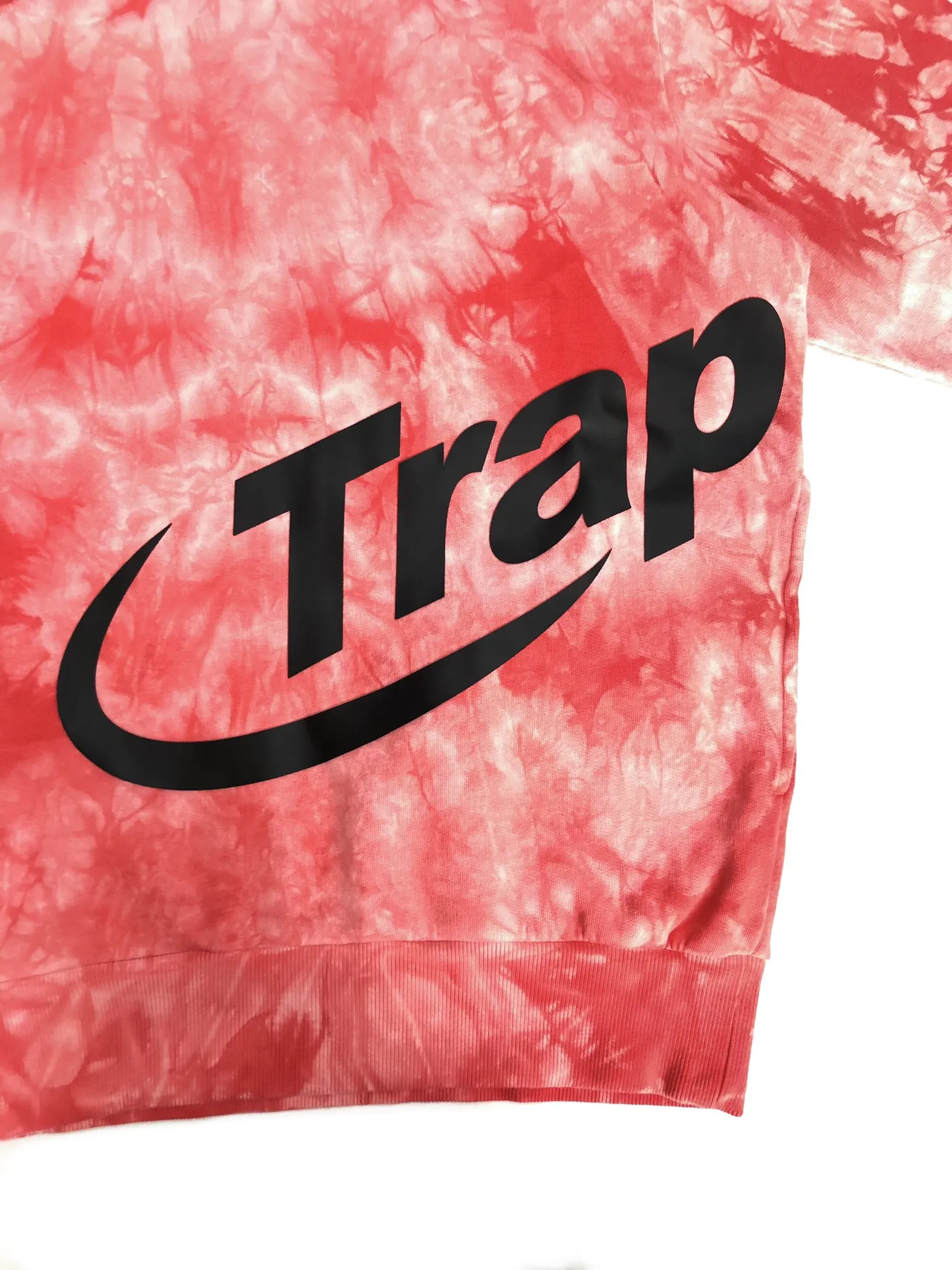 Trapstar Wrap Tie Dye Red Hoodie HypedRo